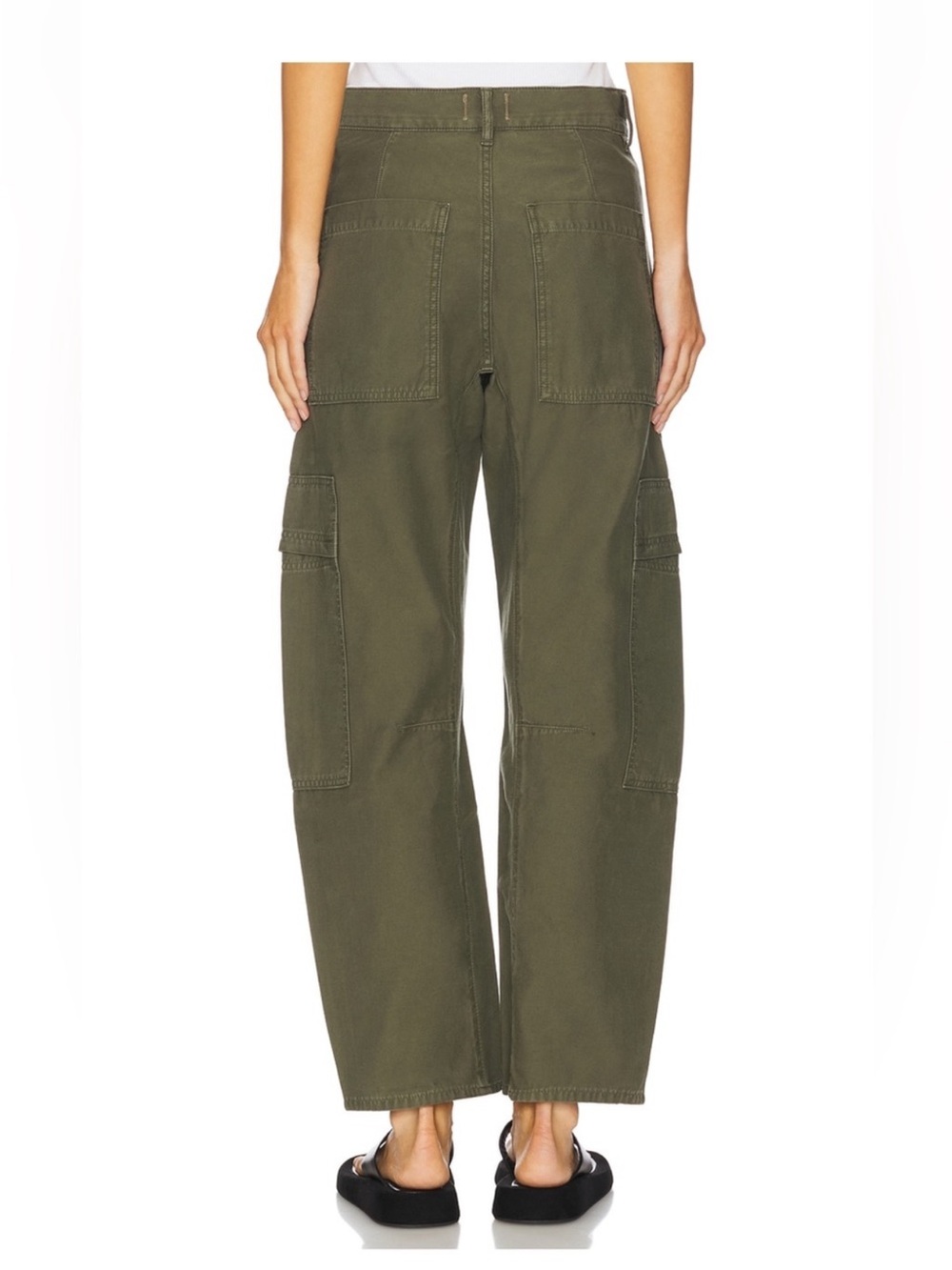 Citizens of Humanity Marcelle Cargo Pants in Green - Picture 2 of 7